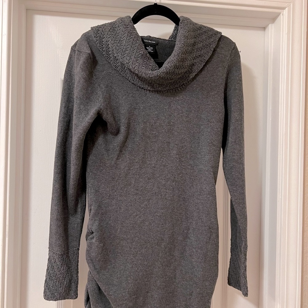 Calvin klein cowl neck sweater dress